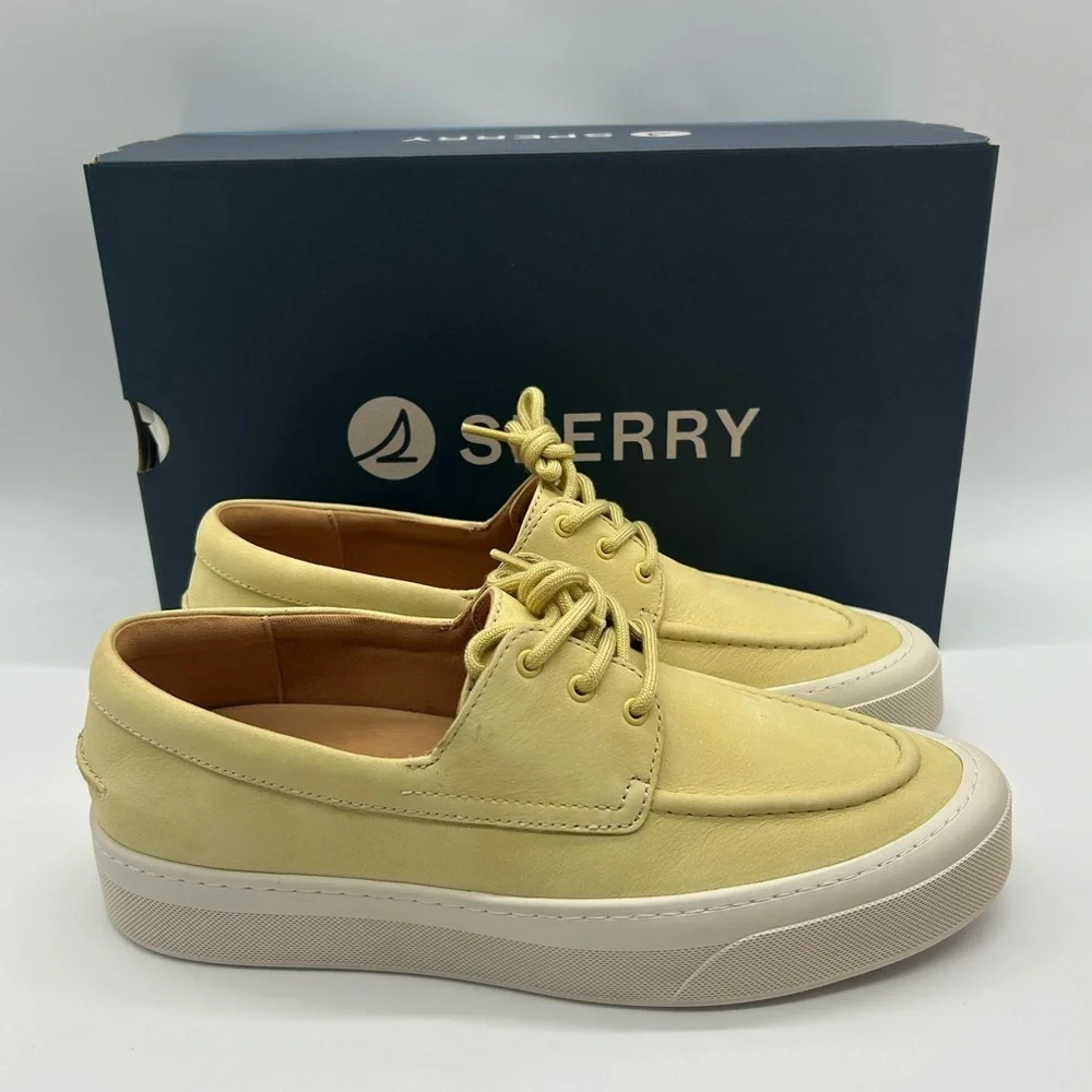 Sperry Candy Boat WM-745 Women’s Sneakers Light Yellow Size 10 New With Box - Picture 11 of 12